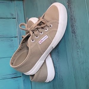 Superga 2750 Cotu Classic Grey/White Sneaker SZ 6